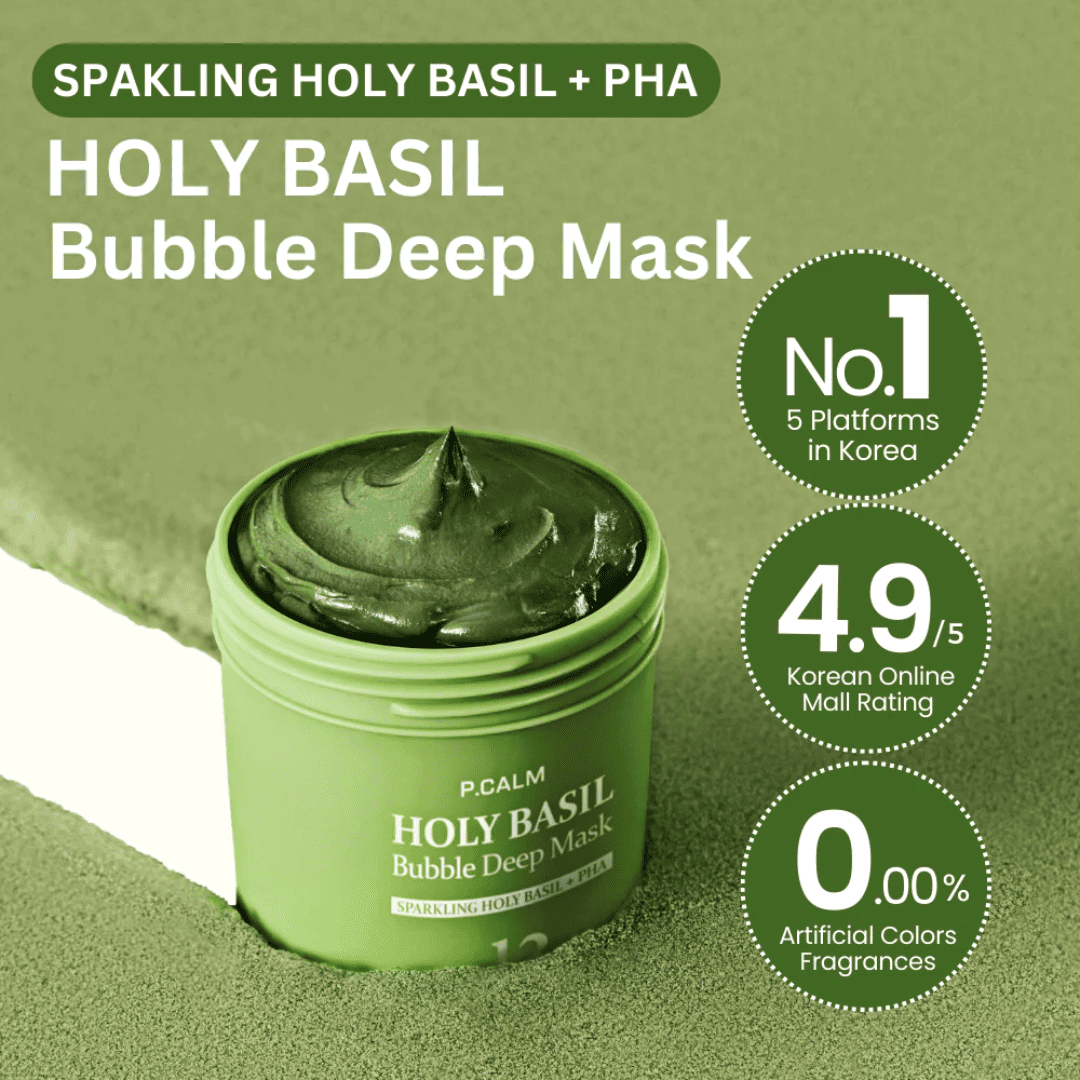 P.CALM Holy Basil Sparking Bubble Mask 90g