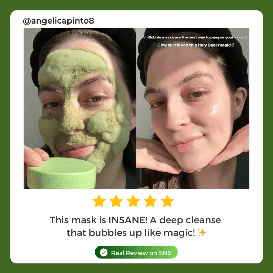 P.CALM Holy Basil Sparking Bubble Mask 90g