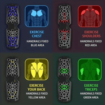 ProFlex - Color Coded Push-Up Board